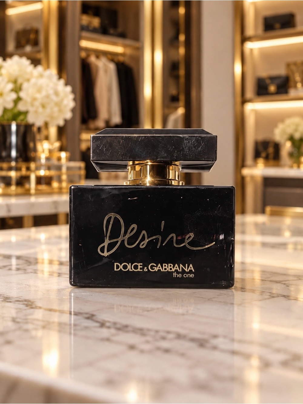 Dolce & Gabbana Desire Black and Gold Decorative Bottle